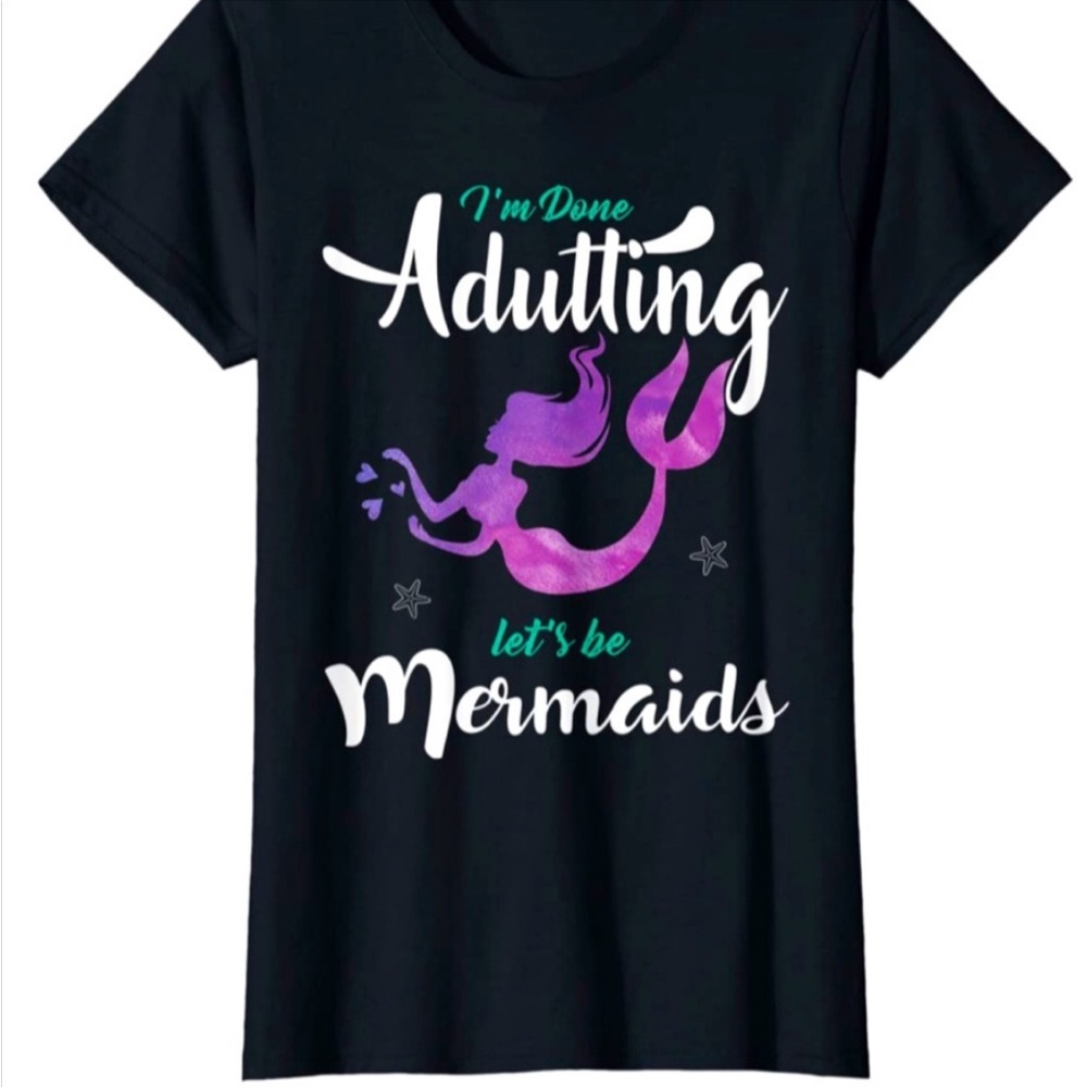 Mermaid Short Tee Sleeve Shirt Large
